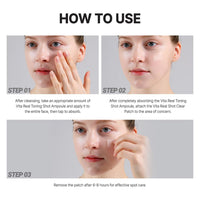 Thumbnail for Vita Real Shot Clear Patch - Dark Spot Remover for Face, Hydrocolloid Patch for Acne and Blemish Marks - Melting Needle Tips with Vitamin C, Glutathione, and Niacinamide - Pigmentation Treatment - 6EA