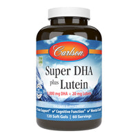 Thumbnail for Carlson - Super DHA Plus Lutein, 1000 mg DHA + 20 mg Lutein, 120 Softgels