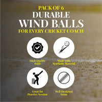 Thumbnail for Mozi Sports Wind Cricket Balls - Indoor & Outdoor Soft Training Cricket Ball for Coaching Practice (Orange)