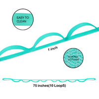 Thumbnail for A AZURELIFE Premium Durable Stretch Straps with Loops, Stretching Strap for Physical Therapy, Multi-Loop Yoga Strap Fitness Exercise Strap for Yoga, Pilates, Dance, Flexibility&Exercise