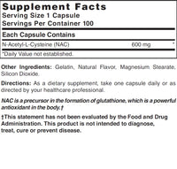 Thumbnail for Nature's Blend NAC Supplement N-Acetyl-L-Cysteine 600mg 100 Capsules - Immune Support, Antioxidant for Cellular Health