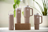 Thumbnail for STANLEY Quencher H2.0 Tumbler with Handle and Straw 40 oz | Flowstate 3-Position Lid | Cup Holder Compatible for Travel | Insulated Stainless Steel Cup | BPA-Free | Almond Rose