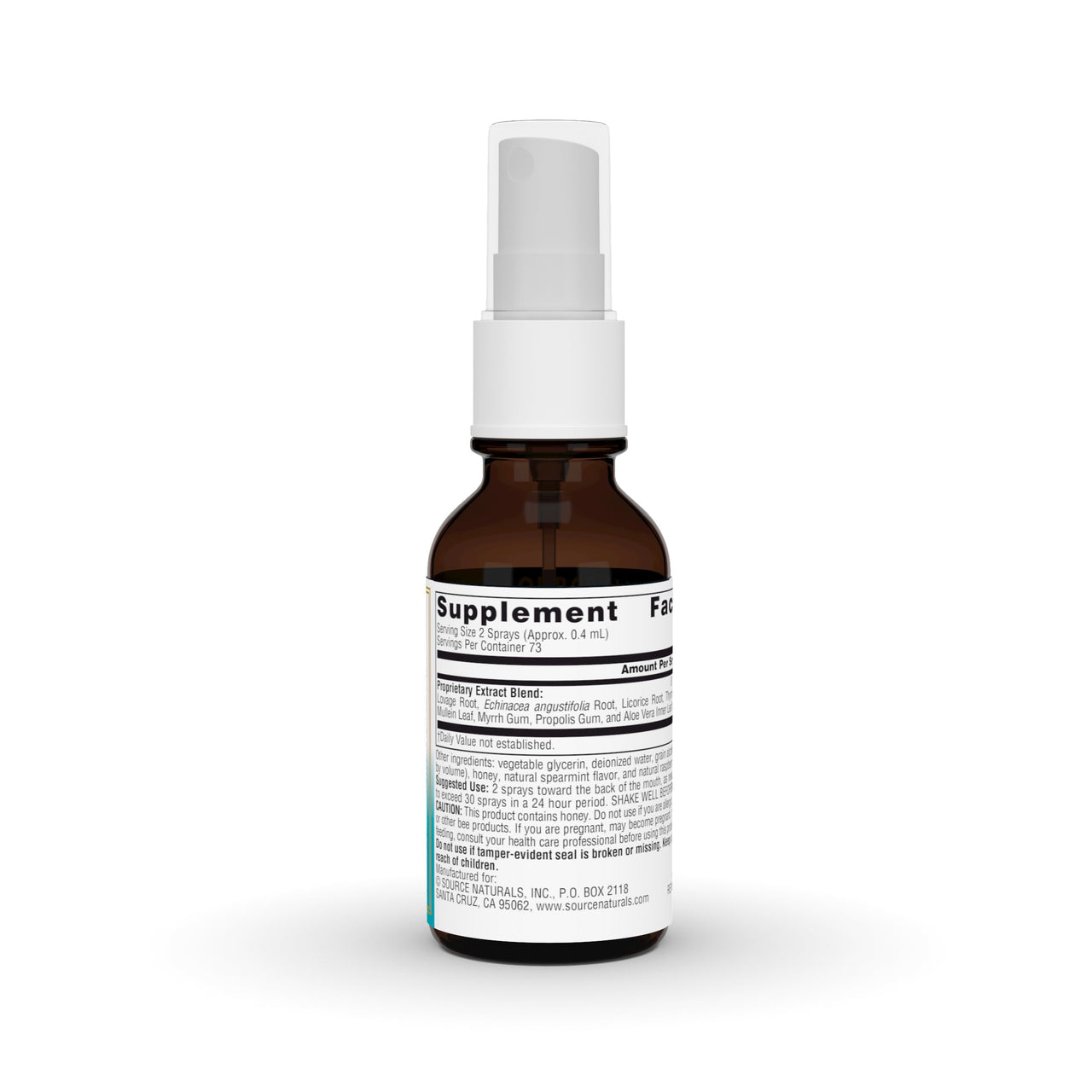 Source Naturals Wellness Herbal Throat Spray - for Immune System Support - 1 Fluid oz