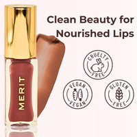Thumbnail for Merit Shade Slick Classics Tinted Lip Oil - Pink Beet (cool pink) 0.23 oz / 7 ml