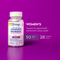 Thumbnail for SOLARAY Mycrobiome Complete Probiotic Women’s Formula - Vaginal Probiotics for Women Plus Pre and Postbiotic - 50 Billion CFU, 28 Strains - Vegan, Gluten Free - 30 Serv, 30 VegCaps
