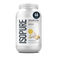 Thumbnail for Isopure Zero Carb 100% Pure Whey Isolate Protein Powder, Gluten Free, With Vitamins, Banana Cream, 25g Protein Per Serving, 3 Lbs, 44 Servings (Packaging May Vary)