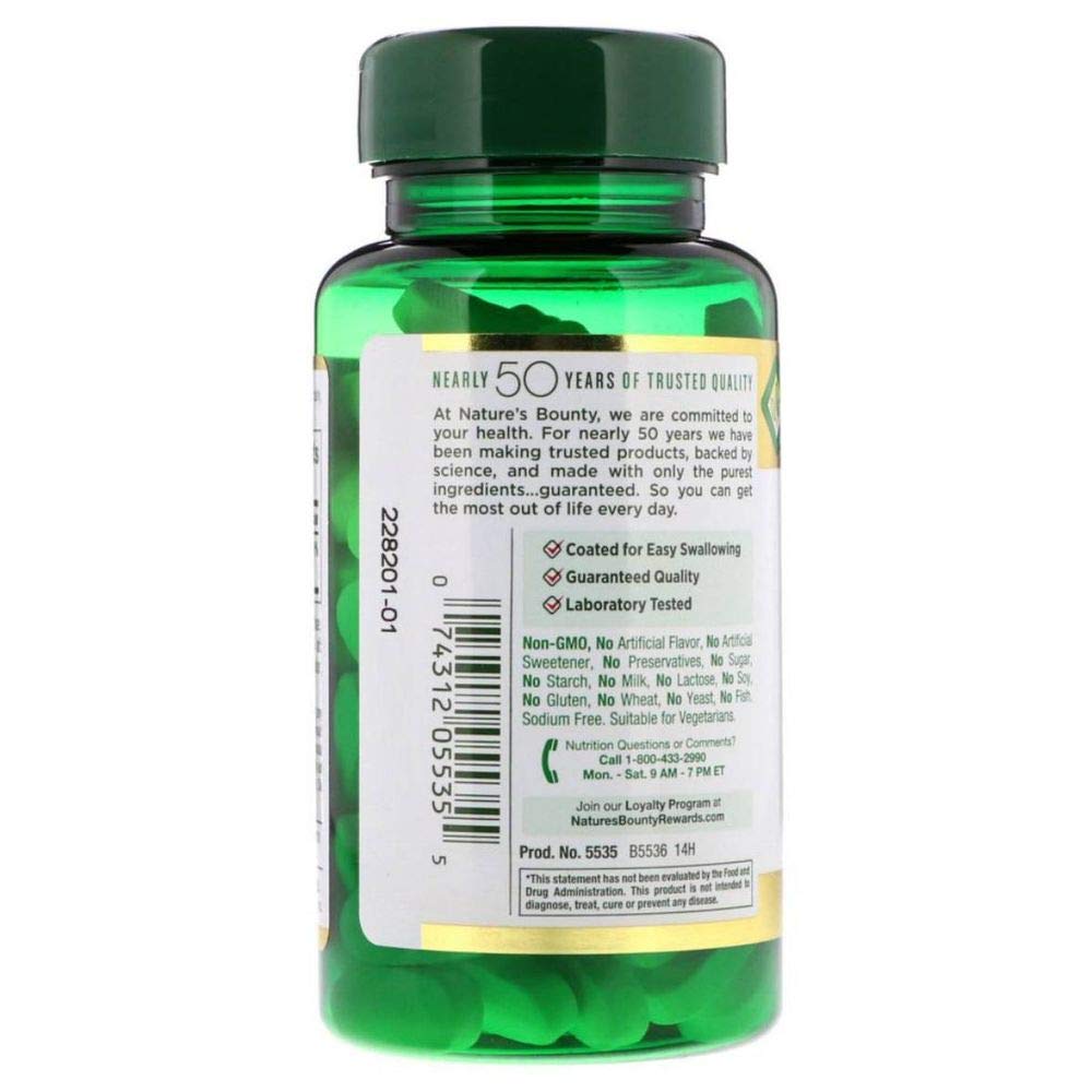 Nature's Bounty Magnesium, 500 mg Coated Tablets, Mineral Supplement, Supports Bone and Muscle Health, Gluten Free, Vegetarian, 100 Count (Pack of 3)