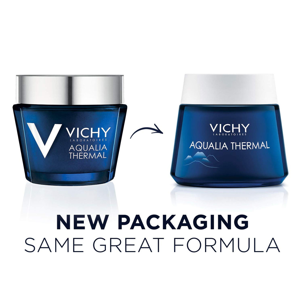 Vichy Aqualia Thermal Spa Face Night Cream and Overnight Mask with Hyaluronic Acid, Moisturizer for Face and Neck, Moisturizing Night Time Anti Wrinkle Cream, Light Scent, Paraben Free