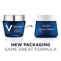 Thumbnail for Vichy Aqualia Thermal Spa Face Night Cream and Overnight Mask with Hyaluronic Acid, Moisturizer for Face and Neck, Moisturizing Night Time Anti Wrinkle Cream, Light Scent, Paraben Free