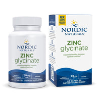 Thumbnail for Nordic Naturals Zinc Glycinate - 60 Capsules - 20 mg Highly Absorbable Zinc Glycinate - Optimal Wellness - Non-GMO, Gluten Free, Vegan - 60 Servings