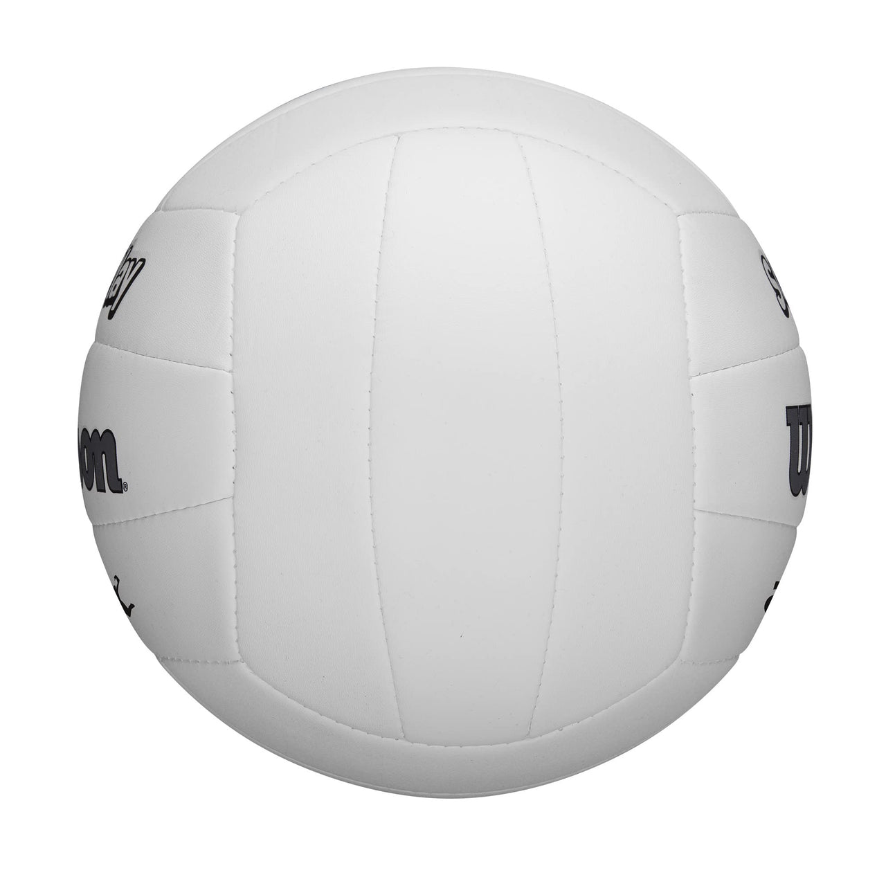 Wilson AVP Soft Play Volleyball - Official Size, White, 18-Panel, Machine-Sewn Construction, Butyl Rubber Bladder, Sponge-Backed Synthetic Leather Cover, Ideal for Ages 13 and Up
