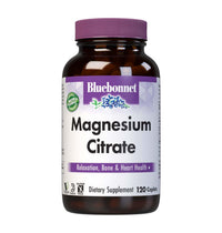 Thumbnail for Bluebonnet Nutrition Magnesium Citrate, 400mg of Magnesium, Maximum Absorption, Supports Immune Health & Energy Production*, Soyfree, Gluten-Free, Non-GMO, Kosher, Dairy Free, Vegan, 120 Caplets