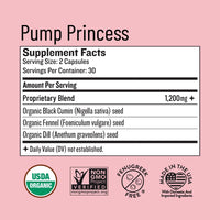 Thumbnail for Legendairy Milk Pump Princess Lactation Supplement - Breastfeeding Supplements for Milk Supply Increase and Milkflow - Organic Black Cumin, Fennel and Dill Seeds, Fenugreek Free - 60 Capsules