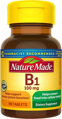 Thumbnail for Nature Made B1 100 Mg 100 Count (5 Pack)