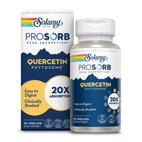 Thumbnail for SOLARAY Quercetin Phytosome - 20X Absorption - Easy-to-Digest Antioxidants Supplement for Overall Health Support - Vegan and Made Without Soy - 60-Day Guarantee - 30 Servings, 30 VegCaps