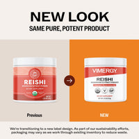 Thumbnail for Vimergy Reishi Powder – Superfood Cellular Support* – Benefits Immune Health* – USDA Certified Organic, Vegan, Paleo-Friendly, Gluten-Free – 33 Servings