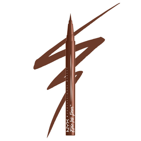 NYX PROFESSIONAL MAKEUP Epic Ink Liner, Waterproof Liquid Eyeliner with Vegan Formula - Graham Cracker (Light Brown Matte)