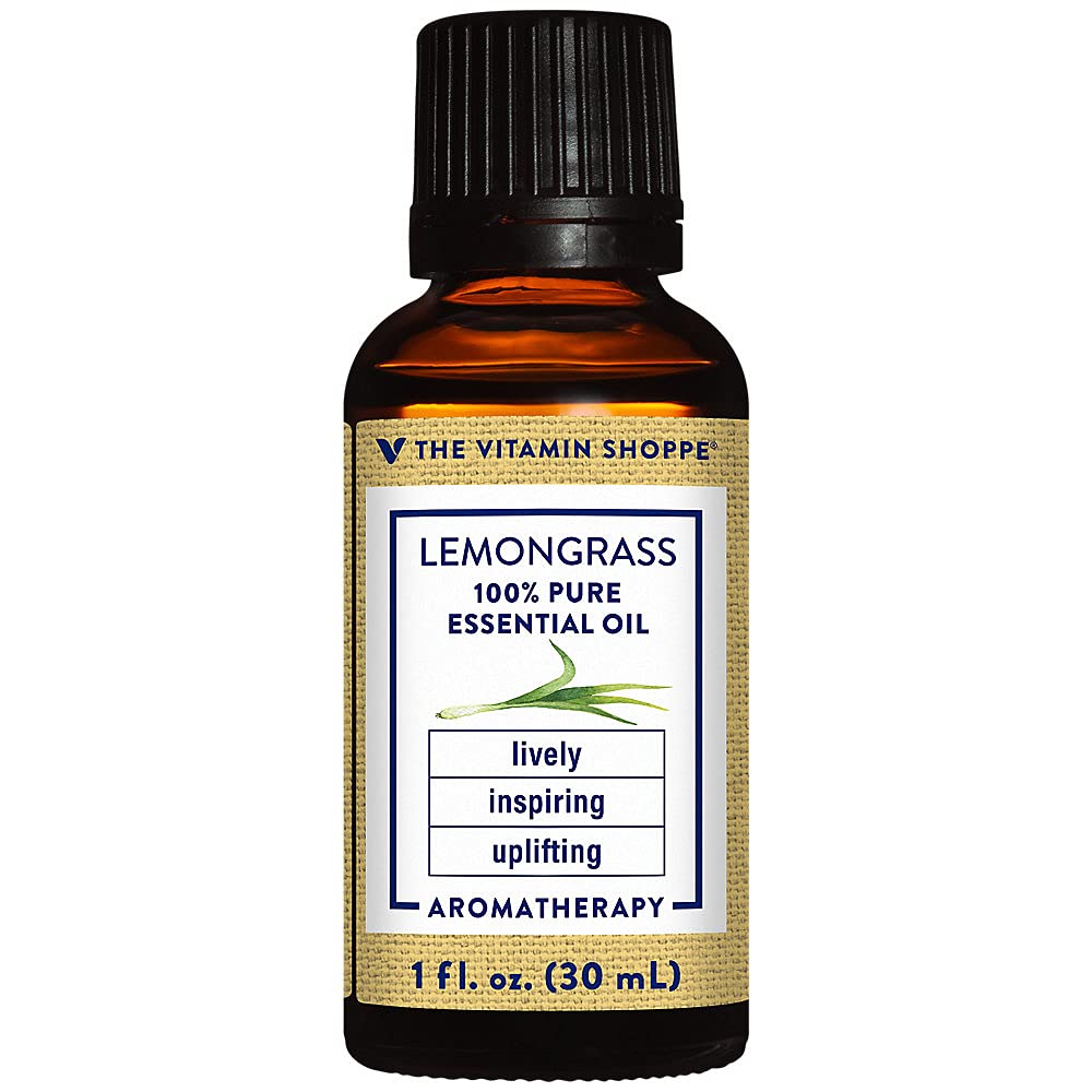 Lemongrass - 100% Pure Essential Oil - Lively, Inspiring, & Uplifting Aromatherapy (1 fl. oz.)