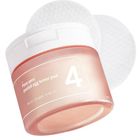Thumbnail for numbuzin No.4 Toner Pads | Pore Zero Peeled Egg Toner Pad | Gentle Exfoliator, PHA, LHA, Makeup Skin Prep, Panthenol | Korean Skincare for Face | 70 Pads/6.42 fl. oz.