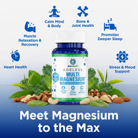 Thumbnail for BioTrust Multi Magnesium Complex - High-Absorption 7-in-1 Supplement with Glycinate, Malate, Citrate, Taurate, Sucrosomial & More for Relaxation, Focus, Muscle Support - B6 & L-Theanine, 60 Capsules