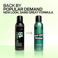 Thumbnail for Redken Stay High Volumizing Mousse For Fine Hair, High Hold Gel to Mousse