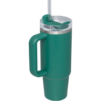 Thumbnail for STANLEY Quencher H2.0 FlowState Stainless Steel Vacuum Insulated Tumbler with Lid and Straw for Water, Iced Tea or Coffee (PIne, 40 oz)