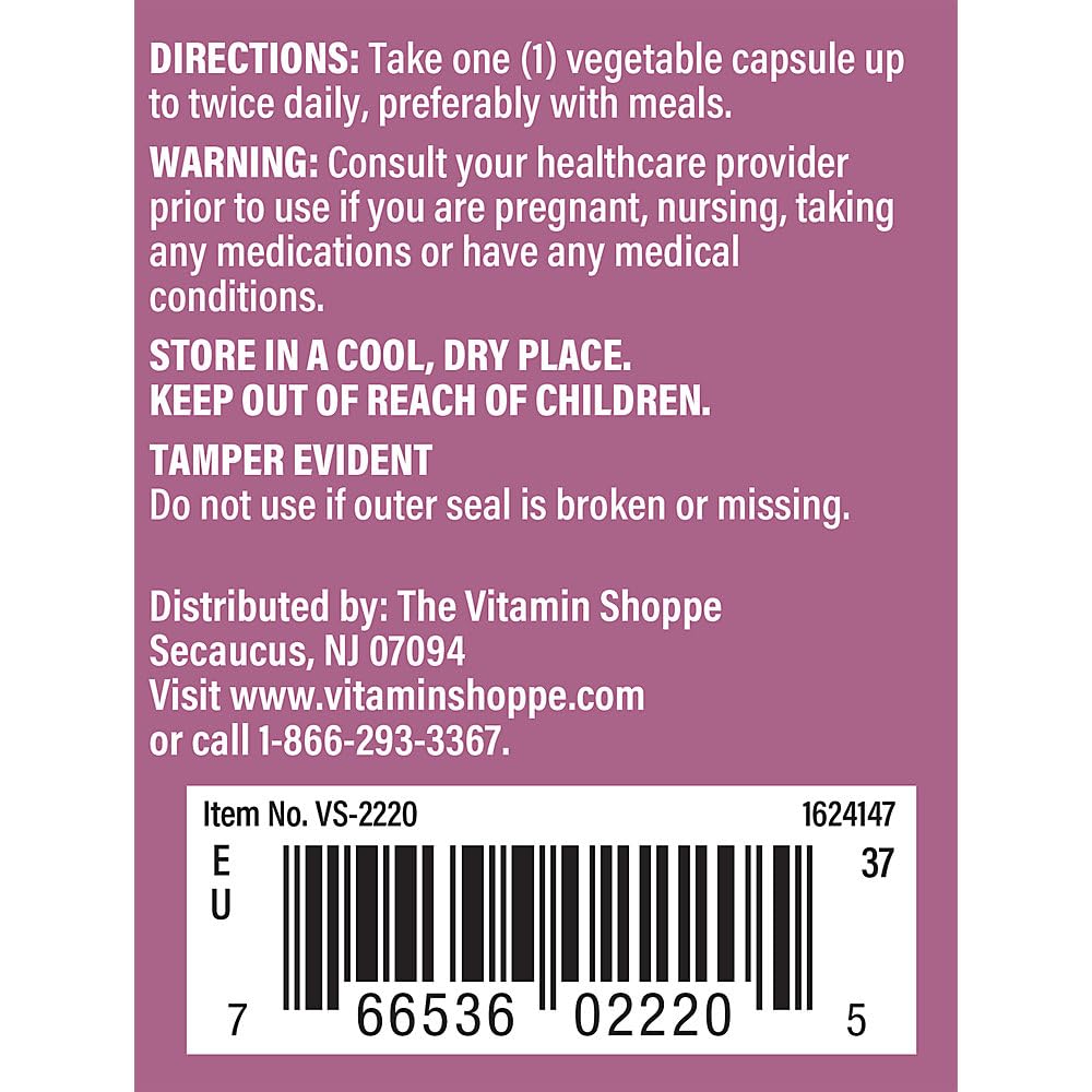 The Vitamin Shoppe Pomegranate Extract 250MG, Antioxidant That Supports Cellular Health, Superfood (100 Veggie Capsules)