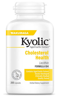 Thumbnail for Kyolic Aged Garlic Extract Formula 104, Cholesterol Health*, 200 Capsules