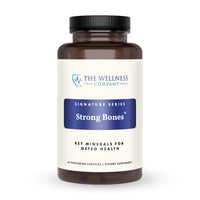 Thumbnail for The Wellness Company Strong Bones | 60 Capsules (1-Month Supply) | Made with Key Minerals to Help Build Bone Strength | Non-GMO, Vegan, Gluten Free | for Supporting Bone Strength and Health