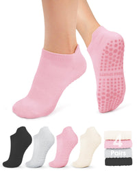 Thumbnail for yeuG Grip Socks for Women Non Slip Pilates Socks for Pilates, Ballet, Barre, Barefoot, Hospital Anti Skid Ankle Yoga Socks