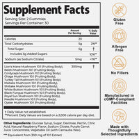 Thumbnail for Auri Nutrition Super Mushroom Daily Gummies – All-in-One Functional Gummy with 12 Mushroom Blend Including Lion’s Mane, Reishi, Chaga & Cordyceps – 60 Gummies