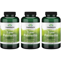 Thumbnail for Swanson Saw Palmetto - Herbal Supplement Promoting Male Prostate Health Support - Natural Hair Supplement & Urinary Health Support (540 mg 250 Capsules) (3 Pack)