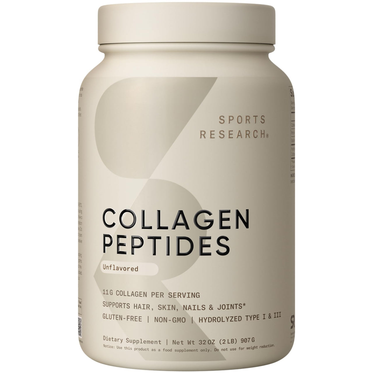 Sports Research® Inside-Out Approach - The synergistic Benefits of Hydrolyzed Bovine Collagen Peptides and Alaskan Omega-3 Fish Oil Supplement