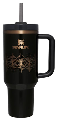 Thumbnail for Stanley Quencher H2.O FlowState™ Tumbler 40 oz Black Gloss Deco