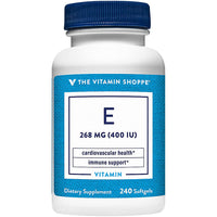 Thumbnail for The Vitamin Shoppe Vitamin E 400IU - Antioxidant Support for Skin Health & Immune Function, Daily Vitamin (240 Softgels)
