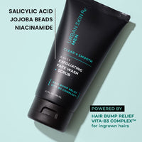 Thumbnail for Daily Mens Exfoliating Face Wash + Scrub | Urban Skin Rx® | Powerful 2-in-1 Cleanser and Scrub | Cleans Pores of Dirt and Oil. Formulated with Salicylic Acid, Jojoba Beads and Niacinamide | 5.1 fl oz