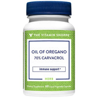 Thumbnail for The Vitamin Shoppe Oil of Oregano 45mg - Immune Health & Antioxidant | 70% Carvacrol Super Strength | 60 Veggie Caps | Mediterranean