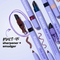 Thumbnail for Kosas Soulgazer Gel Eyeliner (Mesmerize) - Waterproof, Smudge-Proof Pen with Hyaluronic Acid - Retractable Eyeliner Pencil with Sharpener & Smudger, Long-Lasting - Soft Lilac Matte
