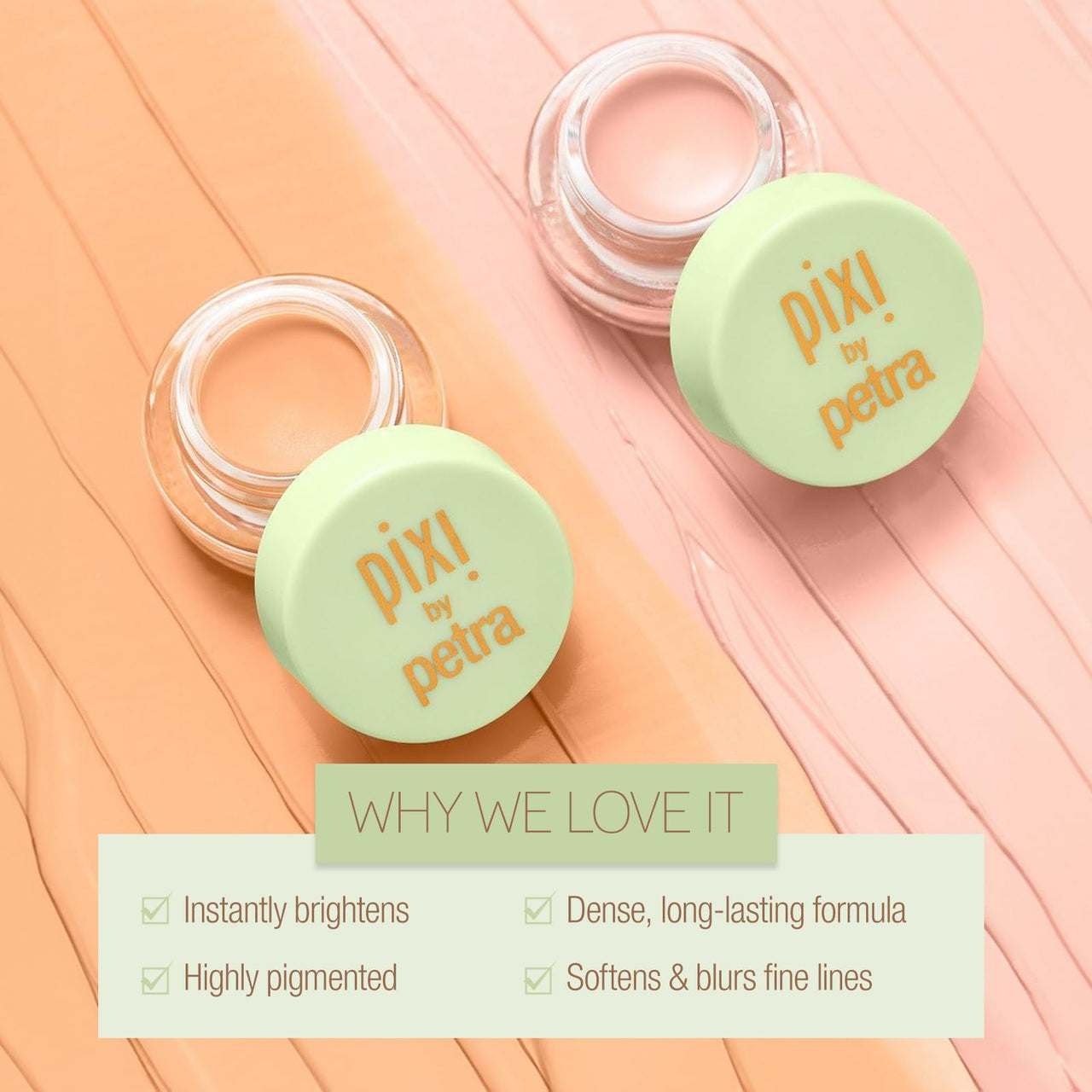 Pixi Beauty Correction Concentrate - Awakening Apricot, Under Eye Colour Corrector, Illuminating Concealer, 0.1 Fl Oz