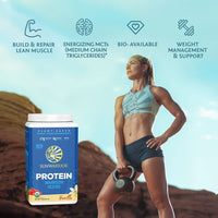 Thumbnail for Organic Plant Based Protein Powder | Vegan Organic Protein Powder Vanilla Flavored with BCAA Amino Acids & Hemp Seed Pea Blend | Non-GMO Soy Dairy Filler & Gluten Free (Vanilla, 17 Servings)