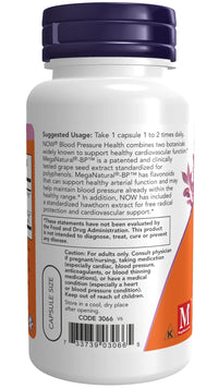 Thumbnail for Now Foods Blood Pressure Health 90 Vcaps, 2 Pack