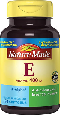 Thumbnail for Nature Made Vitamin E 400IU, 180 Softgels (Pack of 2)