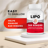 Thumbnail for Lipo-Flavonoid Ear Ringing - Doctor-Recommended for Ringing Ears - Clinically Proven Lemon Bioflavonoid Complex with Vitamins C, B1, B2, B6, B12, & Calcium - 150 Caplets