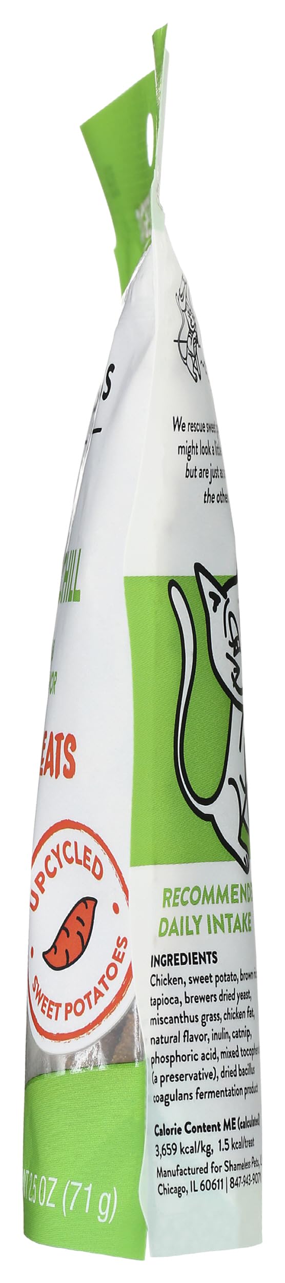 Shameless Pets Crunchy Cat Snacks & Treats – Healthy Cat Treats for Indoor Cats & Kittens with Catnip, Real Chicken & Digestive Support, Catnip N Chill (2.5 oz)