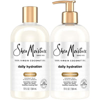 Thumbnail for SheaMoisture Shampoo & Conditioner Set, Daily Hydration with Pure Coconut Oil – New Look, Improved Creamy Lather, Cruelty-Free, 13 Oz Ea