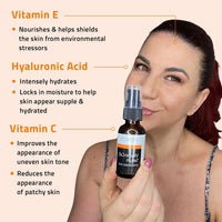 Thumbnail for YEOUTH Vitamin C Face Serum with Vitamin E and Hyaluronic Acid, Hydrating Vitamin C Serum for Face, Targets the Appearance of Dull Spots 2oz