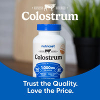 Thumbnail for Nutricost Colostrum 1000mg, 120 Capsules - Gluten Free & GMO Free, 60 Servings