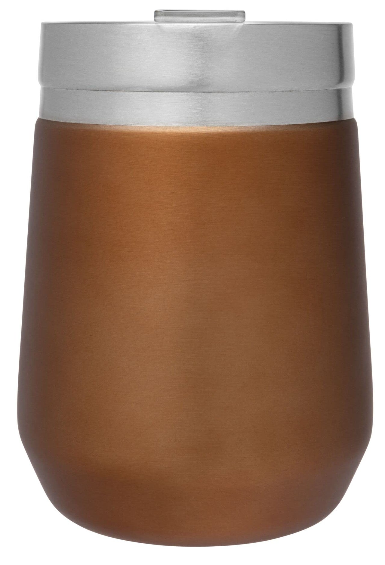 STANLEY GO Everyday Wine Tumbler 10 oz | Press Fit Drink Through Lid | Beverage, Coffee, and Cocktail Cup | Insulated Stainless Steel Wine Glass | BPA-Free | Maple