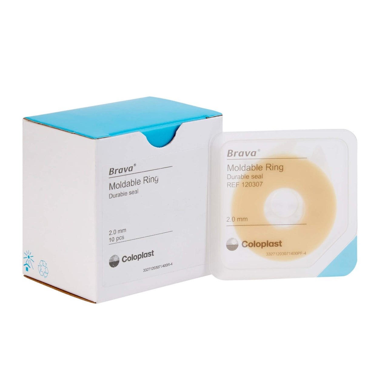 Brava Ostomy Ring 2 mm Thick, Diameter 2 Inch, Moldable 120307, 10 Ct