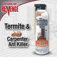Thumbnail for REVENGE Termite & Carpenter Ant Killer, 15 oz Ready-to-Use Aerosol Spray, Kills on Contact and Long Lasting Control